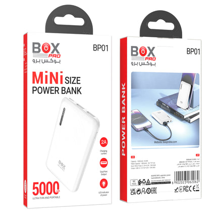 BOXPRO BP01 بطارية احتياطية أسطورية صغيرة الحجم (5000 مللي أمبير)